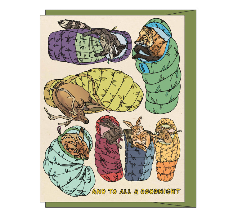 Holiday Sleep Over Card