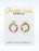 "Lucie"- Green, Pink, White and Gold, Hypoallergenic