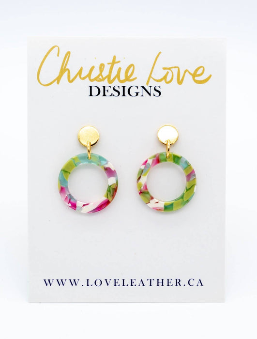 "Lucie"- Green, Pink, White and Gold, Hypoallergenic