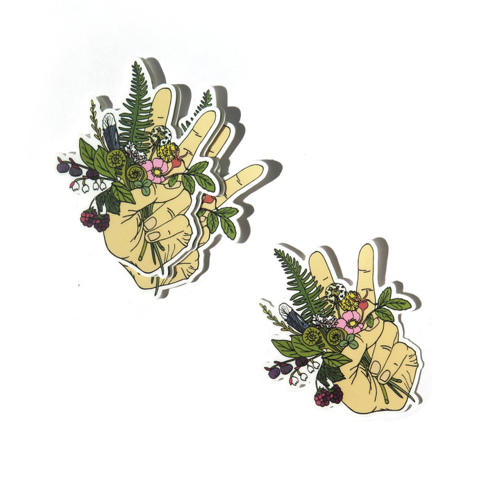 Peace Handful Sticker