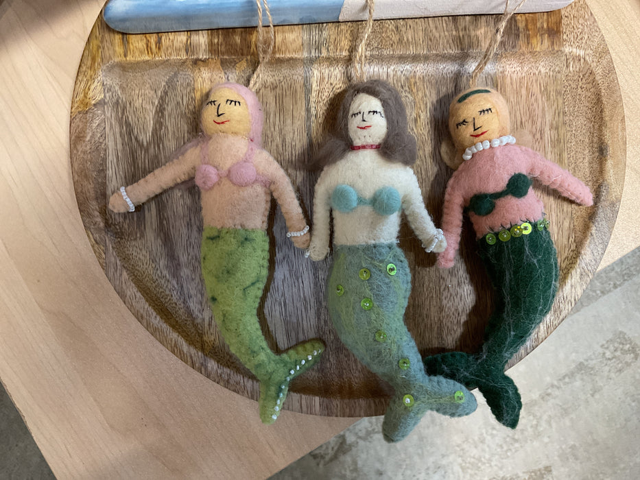 9864 Felt Mermaid Ornament