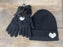 Apres Heart Beanie and Glove set