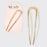 Metal French Hair Pin - Gold