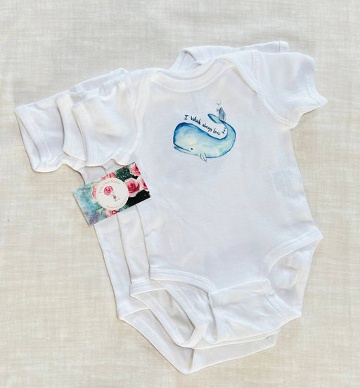 I Whale always love you baby bodysuit 