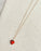 Red Venetian Glass Heart Charm Necklace