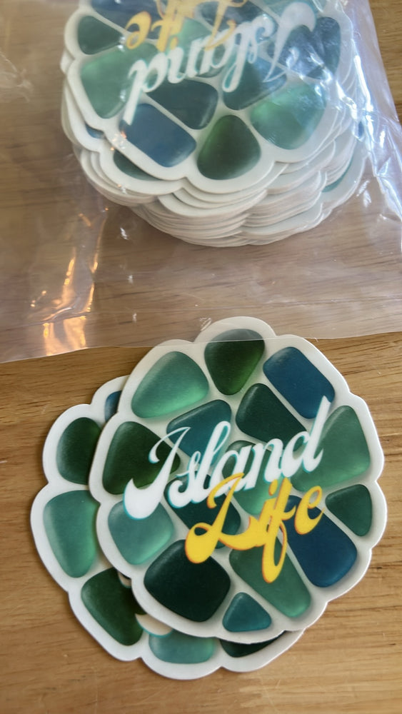 Beach Glass Stickers