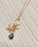 Gold Starfish Cluster Charm Necklace