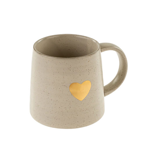 Gold Heart Mug 7549
