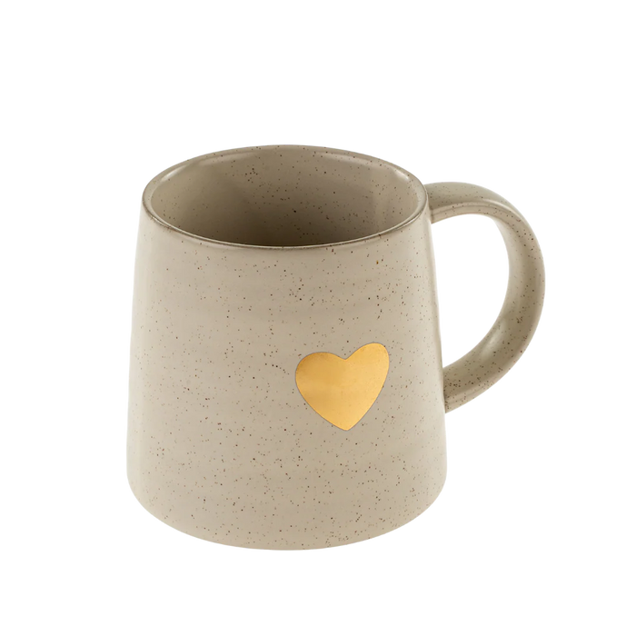 Gold Heart Mug 7549