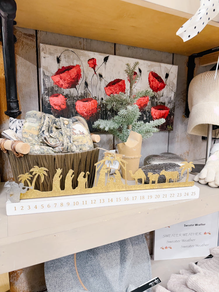 Gold Nativity Countdown  40030517