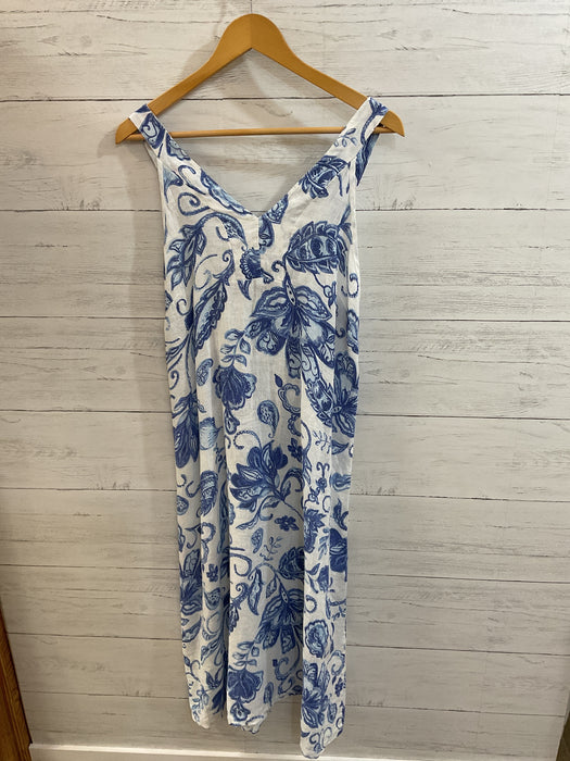 Sleeveless Maxi Linen Dress 80541