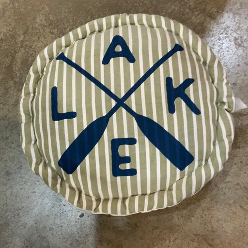 Green Lake Round Pillow