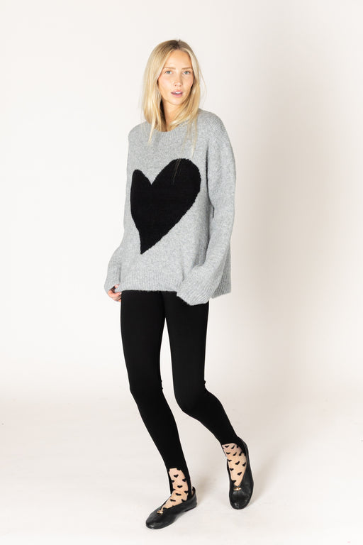 Athena Heart Crew Sweater