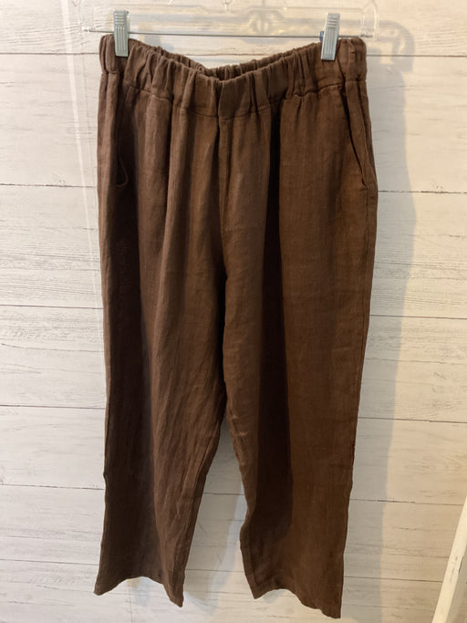 Linen Barrel Pant - Coffee 0348