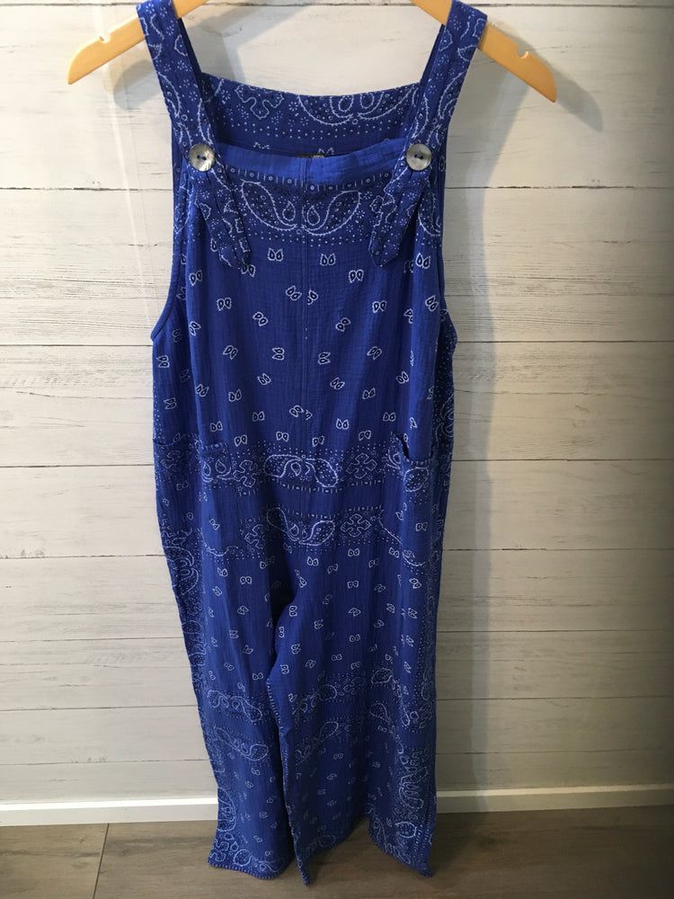 Bandana Overall Royal Blue