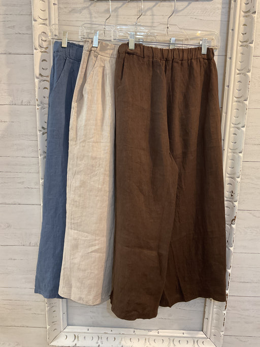 Cropped Linen Pant 14691