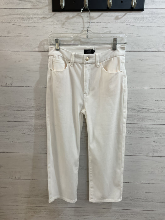 Teresa Crop White Jeans