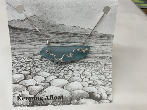 Fishing Float Pebble Horizon Necklace