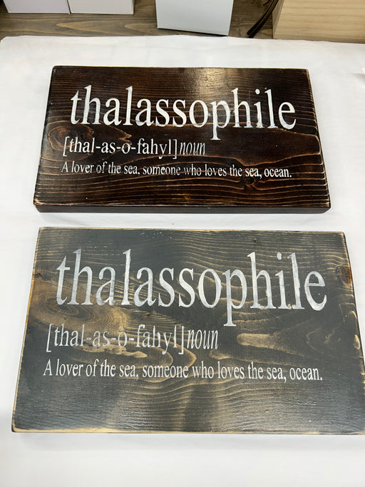 Thalossophile Sign
