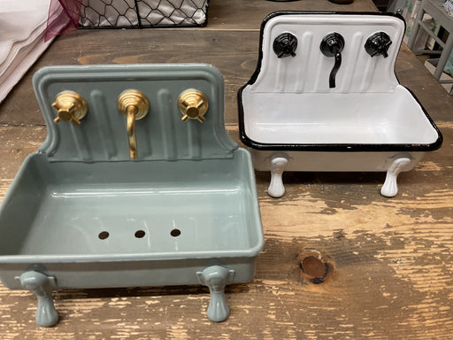 Metal Sink Shaped Soap Dish 9749