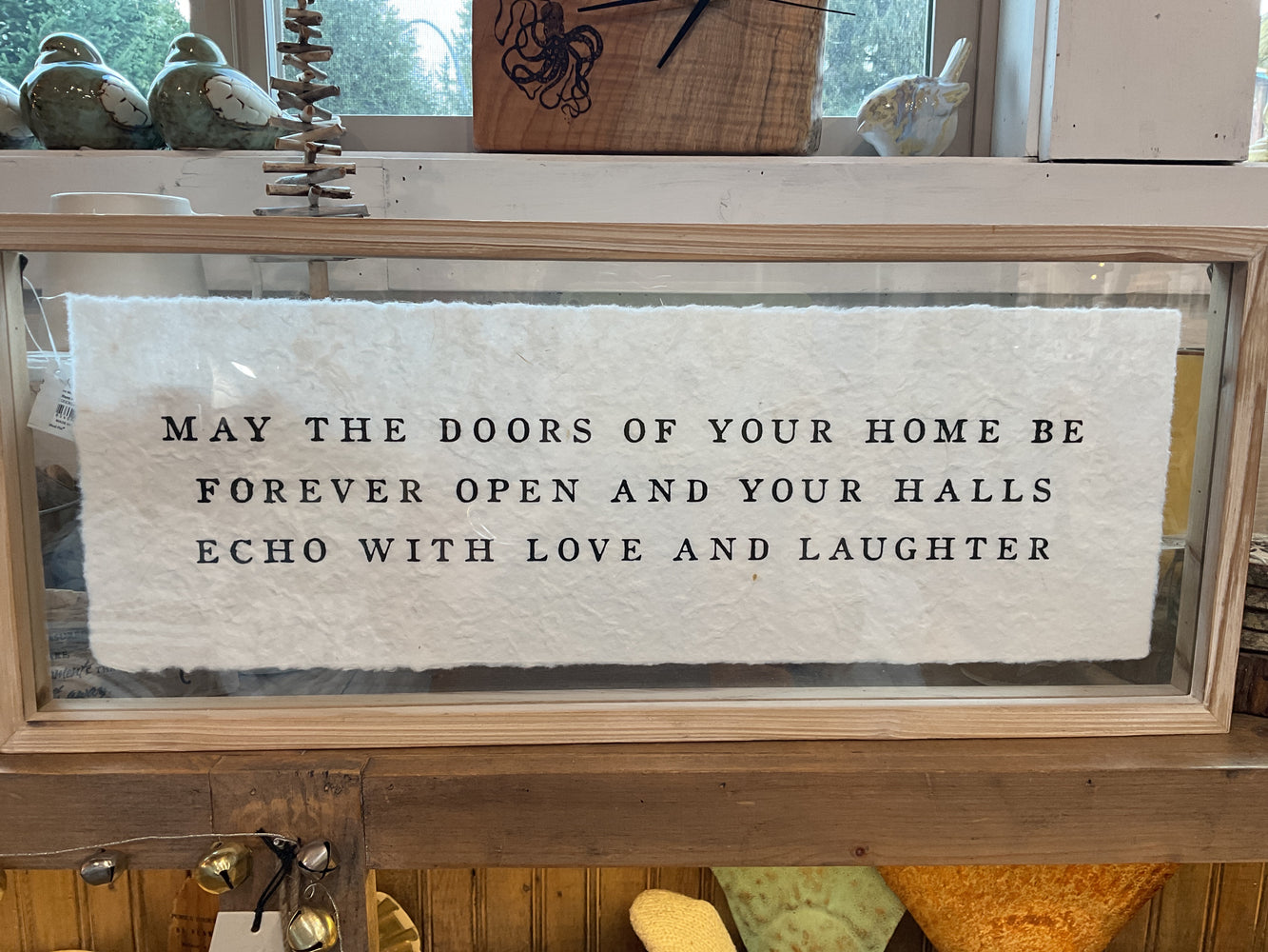 Home framed glass wall art