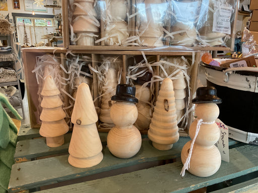 Wood Trees & Snowmen 6337