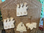 Nativity Ornaments on board display 46700378