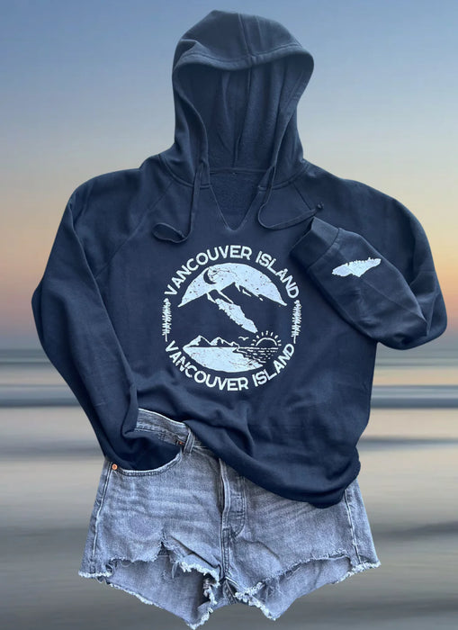 Van Isle V-Neck Hoodie