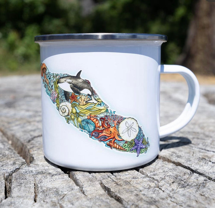 Vancouver Island Enamel Mug