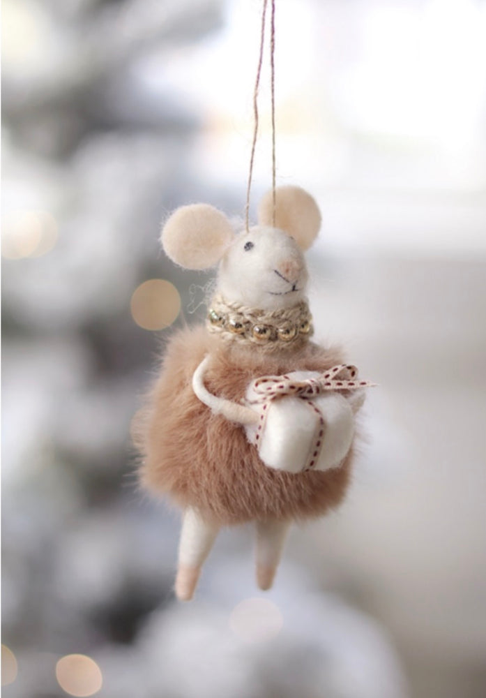 Gifting Gloria Mouse Holiday Ornament  5-1970