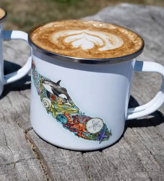 Vancouver Island Enamel Mug