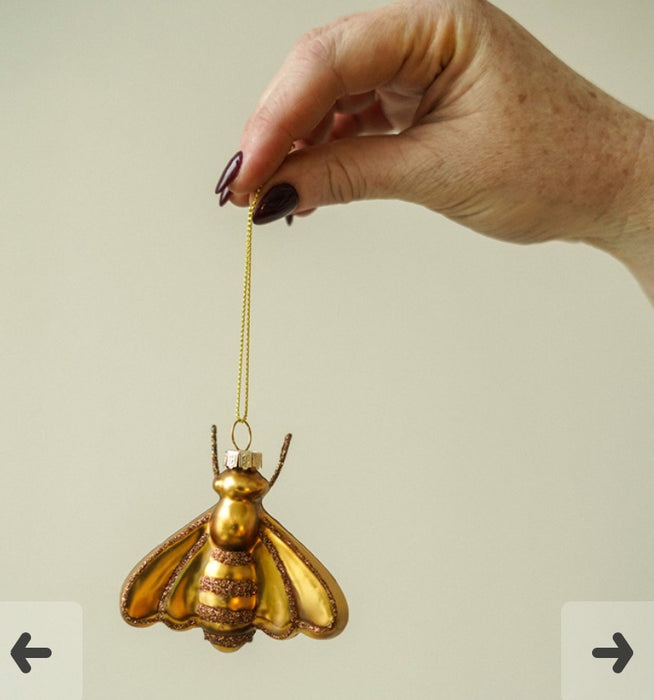 Golden bee ornament