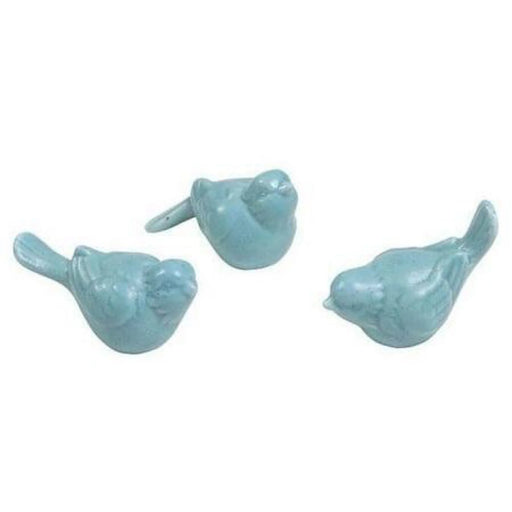 Aqua Stoneware Bird
