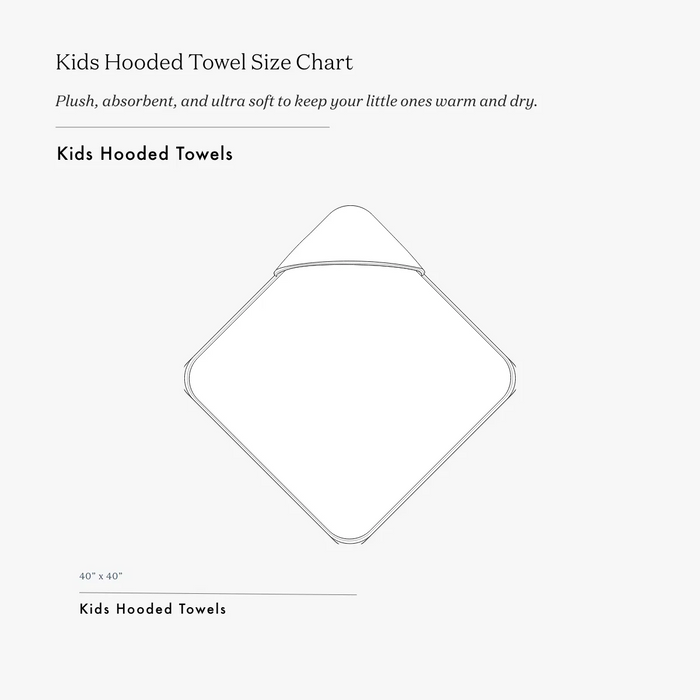 Up at Dawn Kids Hooded Towel