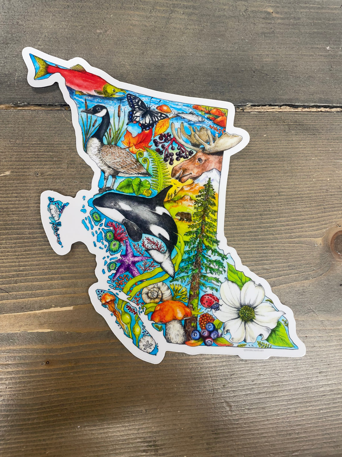 Golden Bc Sticker British Columbia Sticker β Island-ishβ’