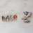 Stoneware Oyster Shell Shaped Dish, 4 Colors (Each One Will Vary) 0457