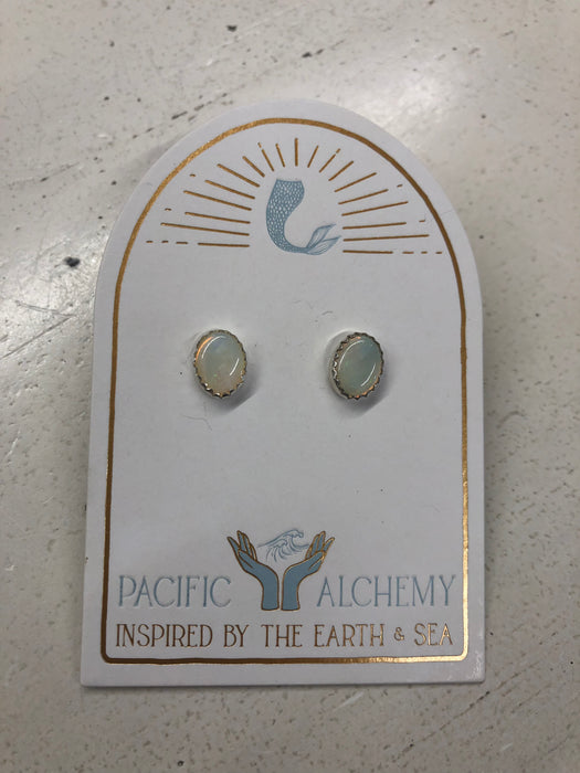 Australian opal studs