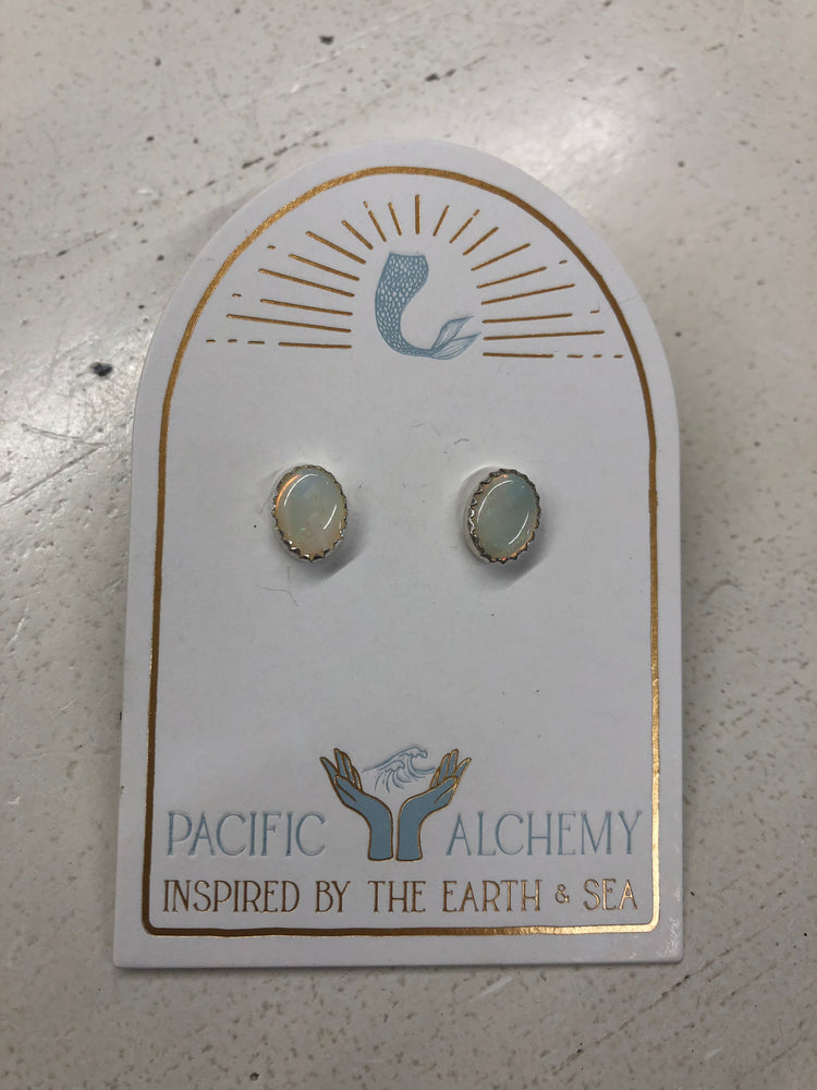 Australian opal studs