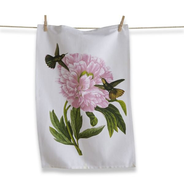 Hummingbird Flower Dish Towel