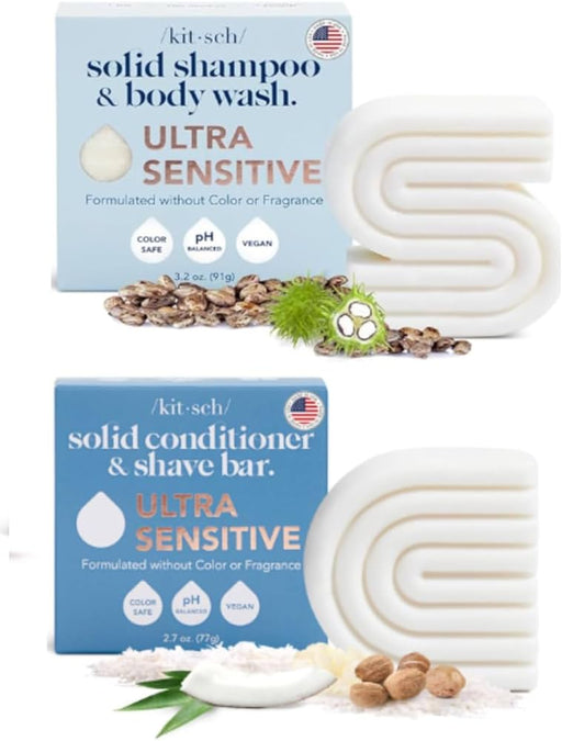 Ultra Sensitive Shampoo and Body Conditioner and shave Bars