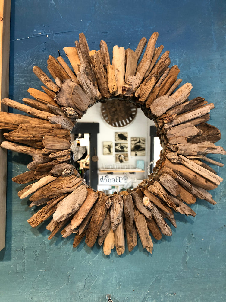 Medium Driftwood Sunburst Mirror