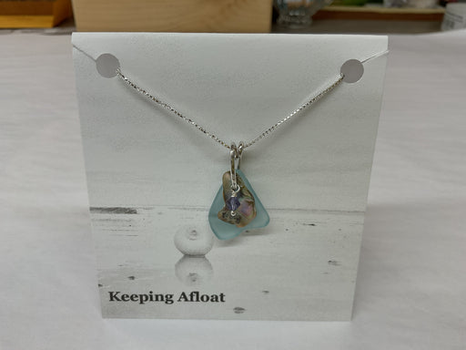 Fishing Float Abalone Necklace- Keeping Afloat