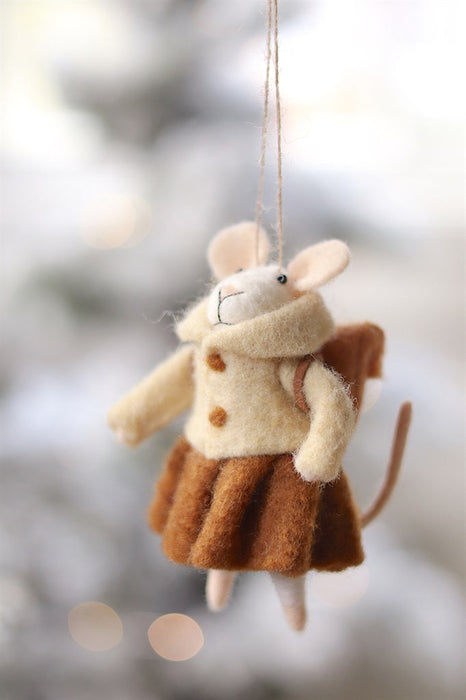 Student Sally Mouse Holiday Ornament 5-1906