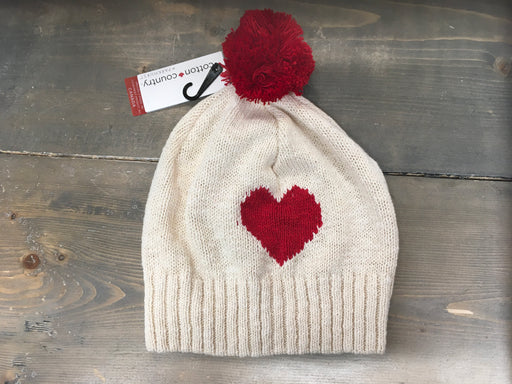 Love Hat toque with Pom