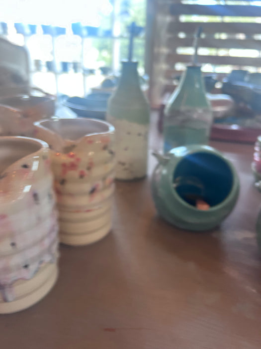 Confetti Ribbed Straw Cup