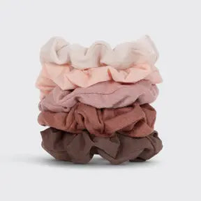 Assorted colours Kitsch Textured Scrunchies