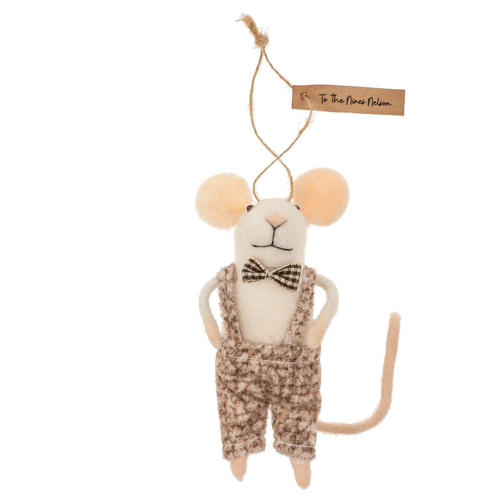 To The Nines Nelson Mouse Holiday Ornament 3413