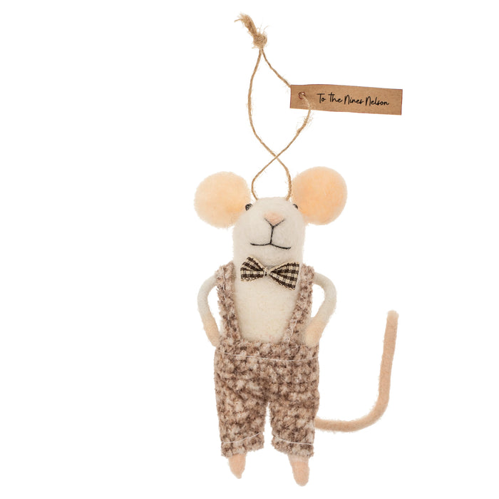 To The Nines Nelson Mouse Holiday Ornament 3413