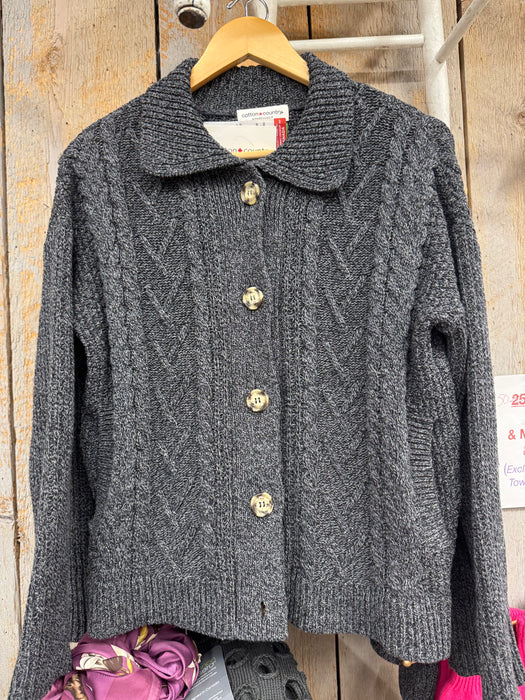 Virginia Cardigan Black Tweed