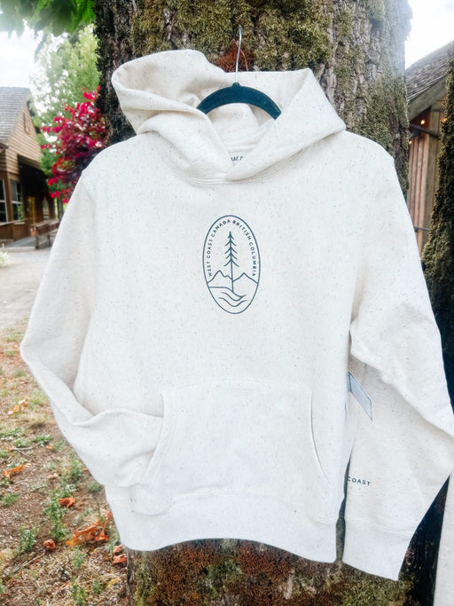 Ivory Speckle West Coast British Columbia Hoodie